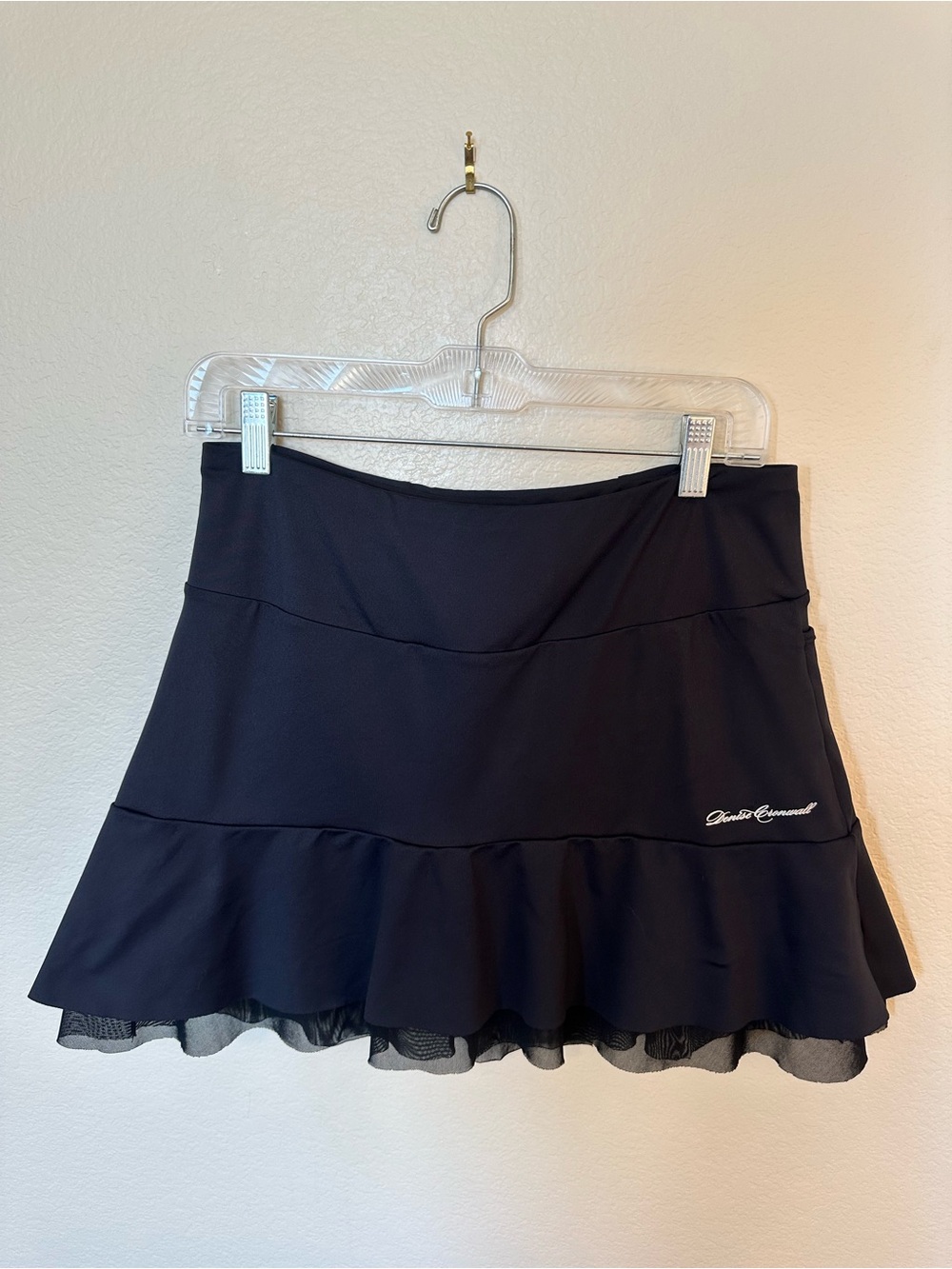 Flowy Black Athletic Skort